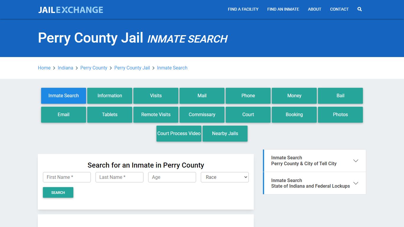 Perry County Jail, IN Inmate Search: Roster & Mugshots