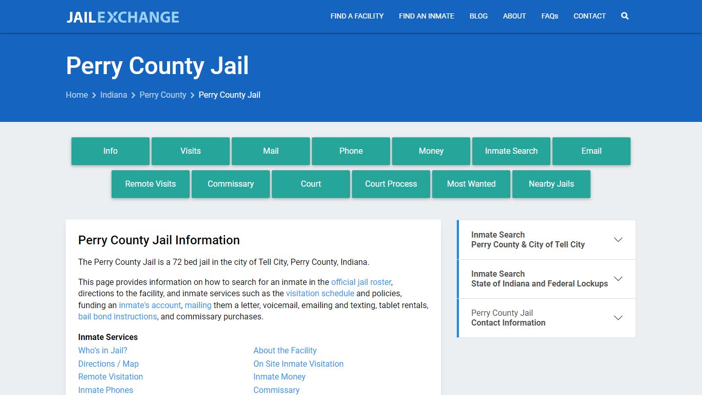 Perry County Jail, IN Inmate Search, Information - Jail Exchange